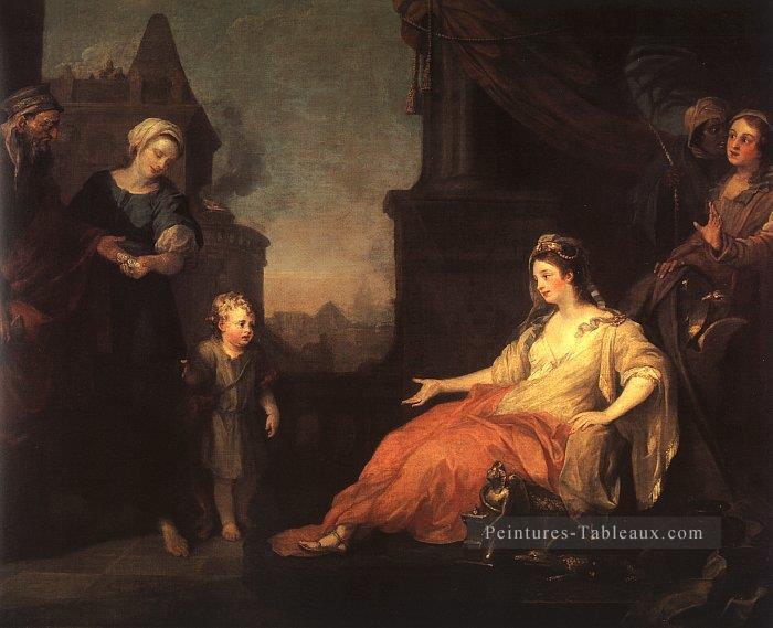 Moïse apporté devant la fille des Pharaons William Hogarth Peintures à l'huile